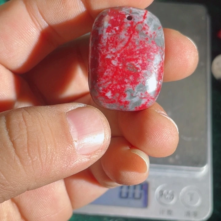 天然辰砂原石首饰