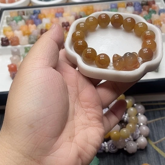 石英质玉（非洲翠）合金个性简约大方时尚