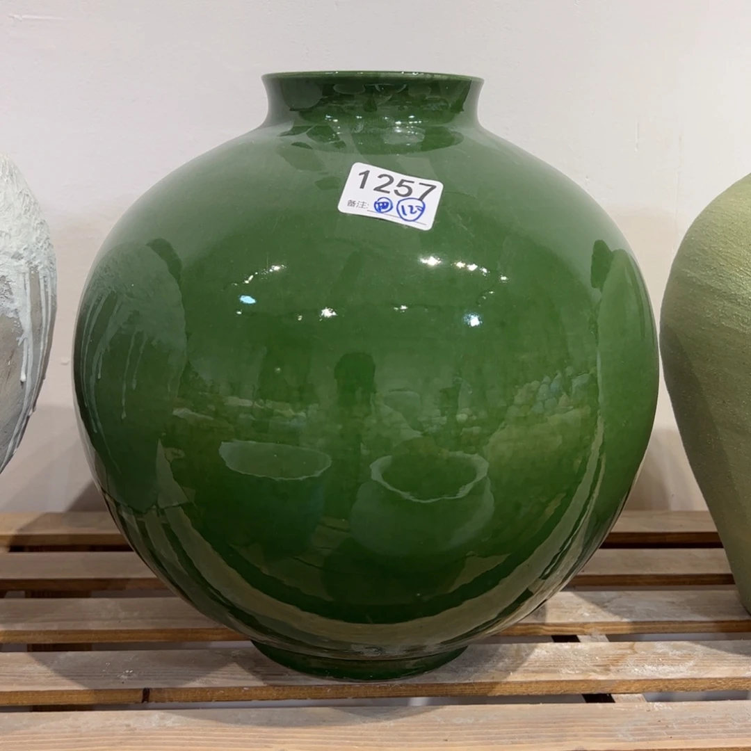 瓷片1257高31.5口9.5微瑕福利无孔的