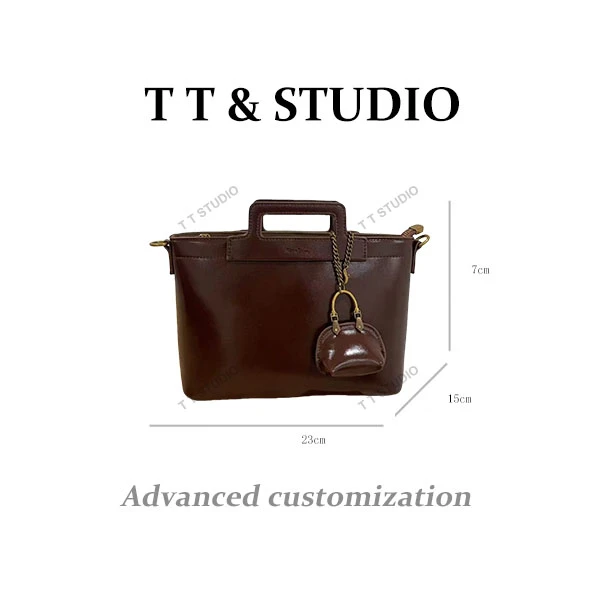 【TT Studio】SK-62608-奶茶可可RAIN.CUN时尚简约腋下斜跨轻奢女包