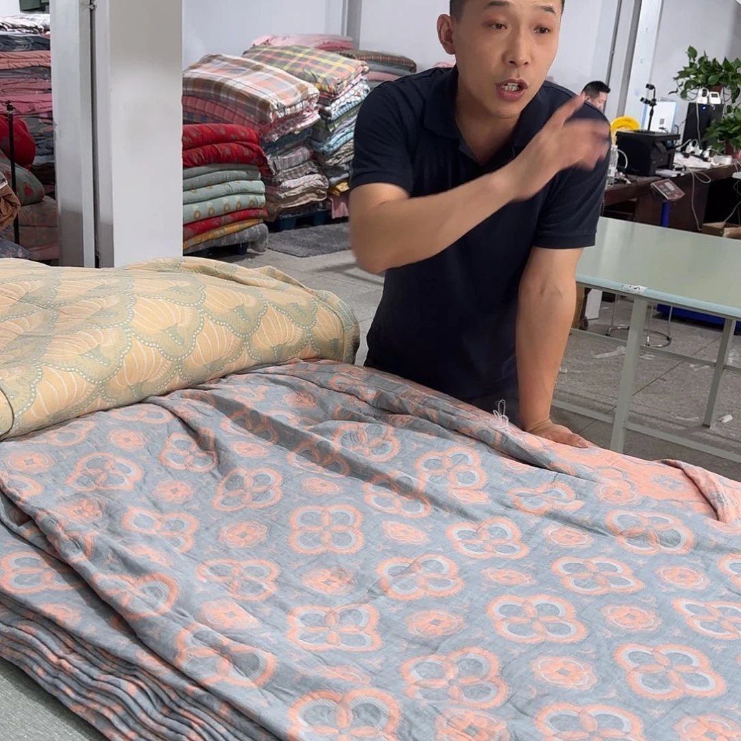 棉三米三层纱面料