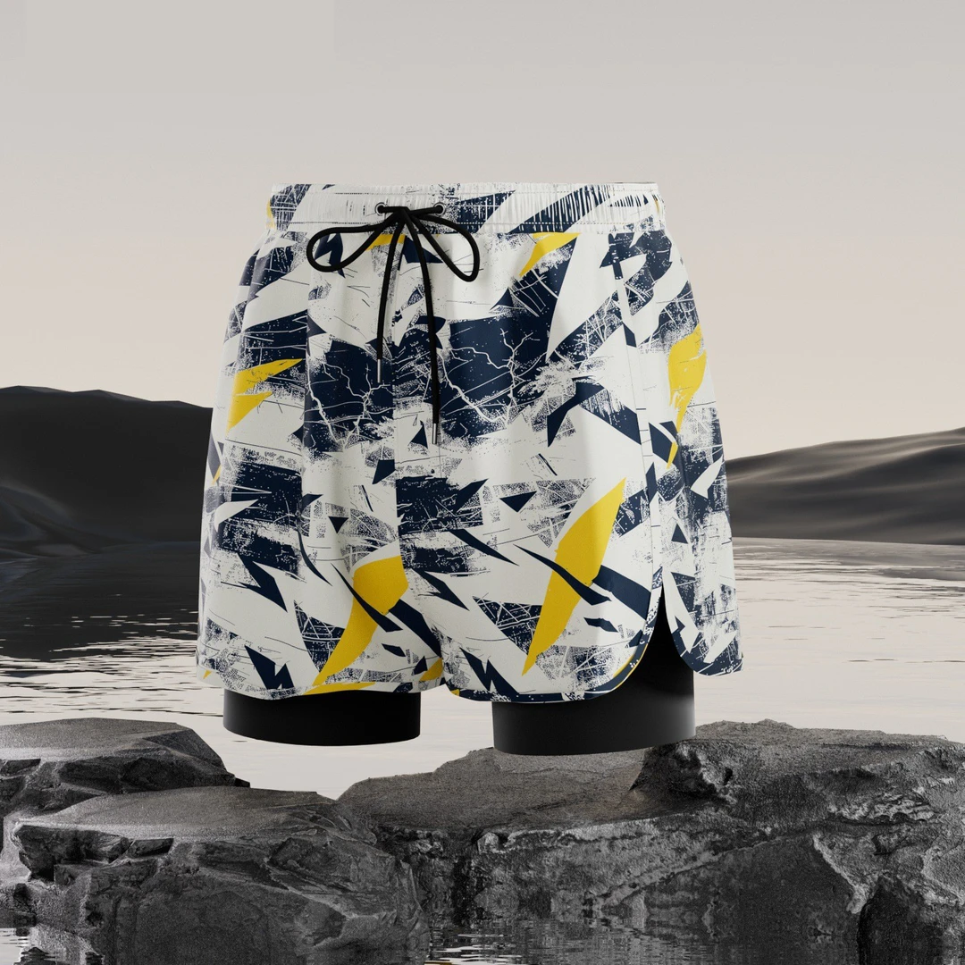 游泳裤男款成人泳帽泳镜三件套平角速干防尴尬男士青少年游泳套装