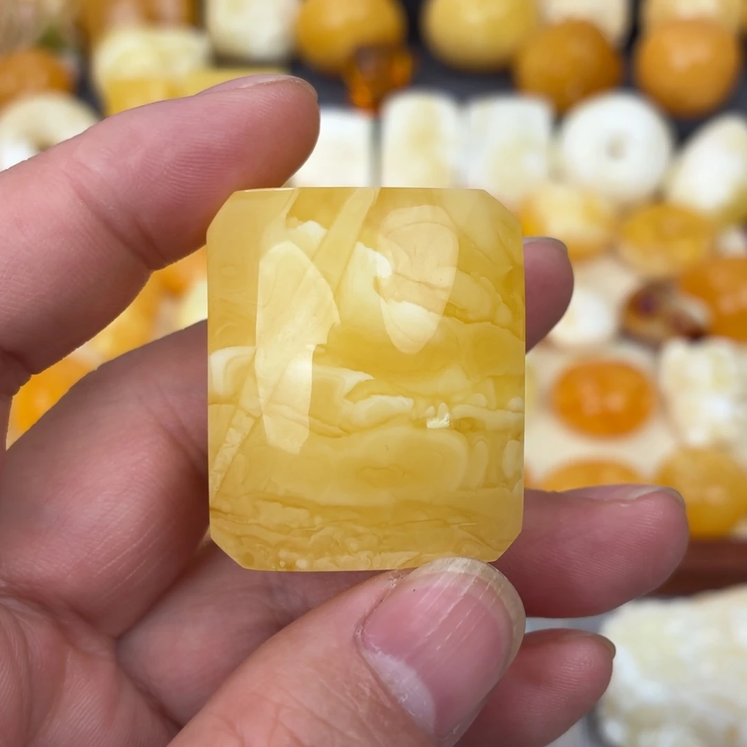 蜜蜡未镶嵌吊坠(不含链)