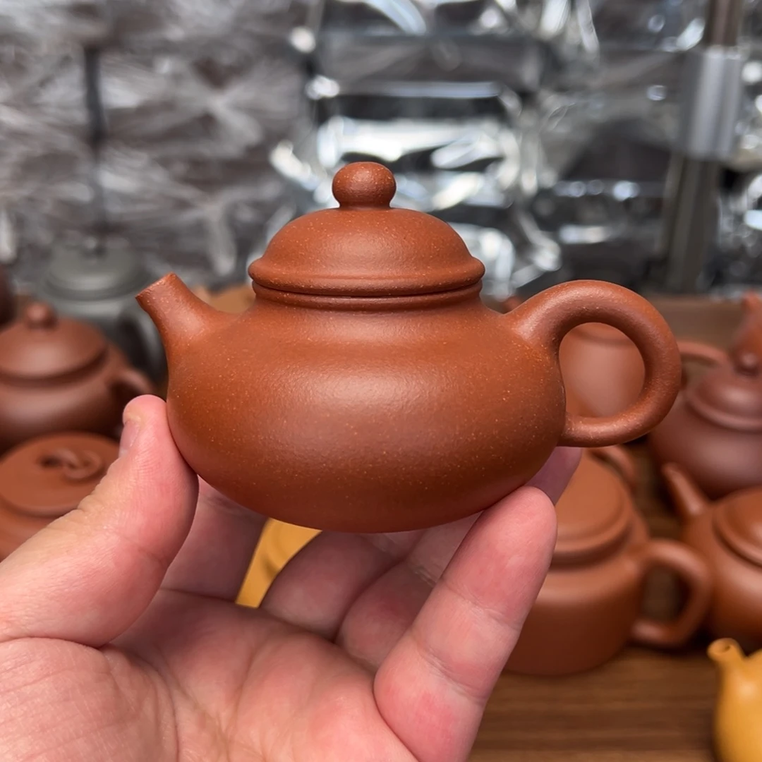 茶壶紫砂120cc红降坡容天