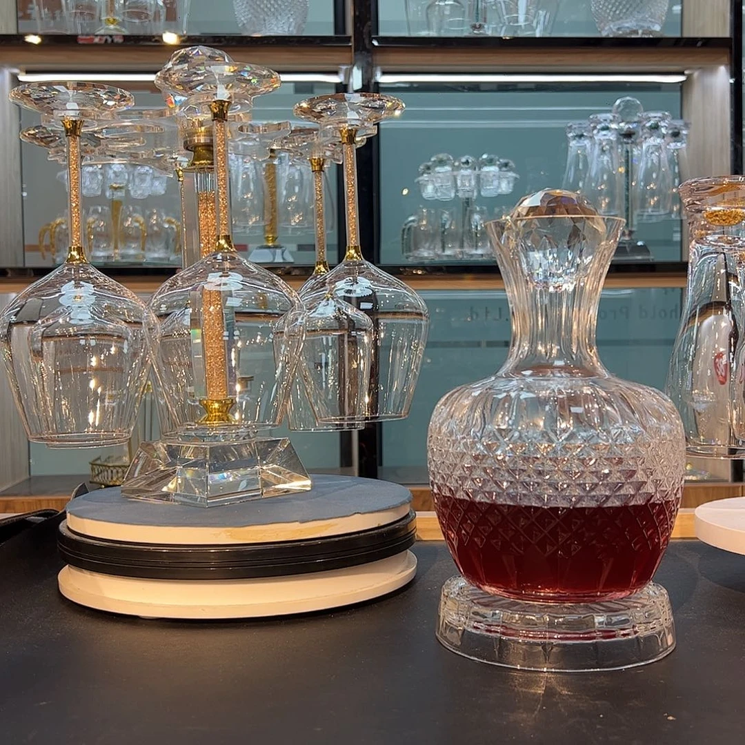 手柄款水晶玻璃15个红酒杯
