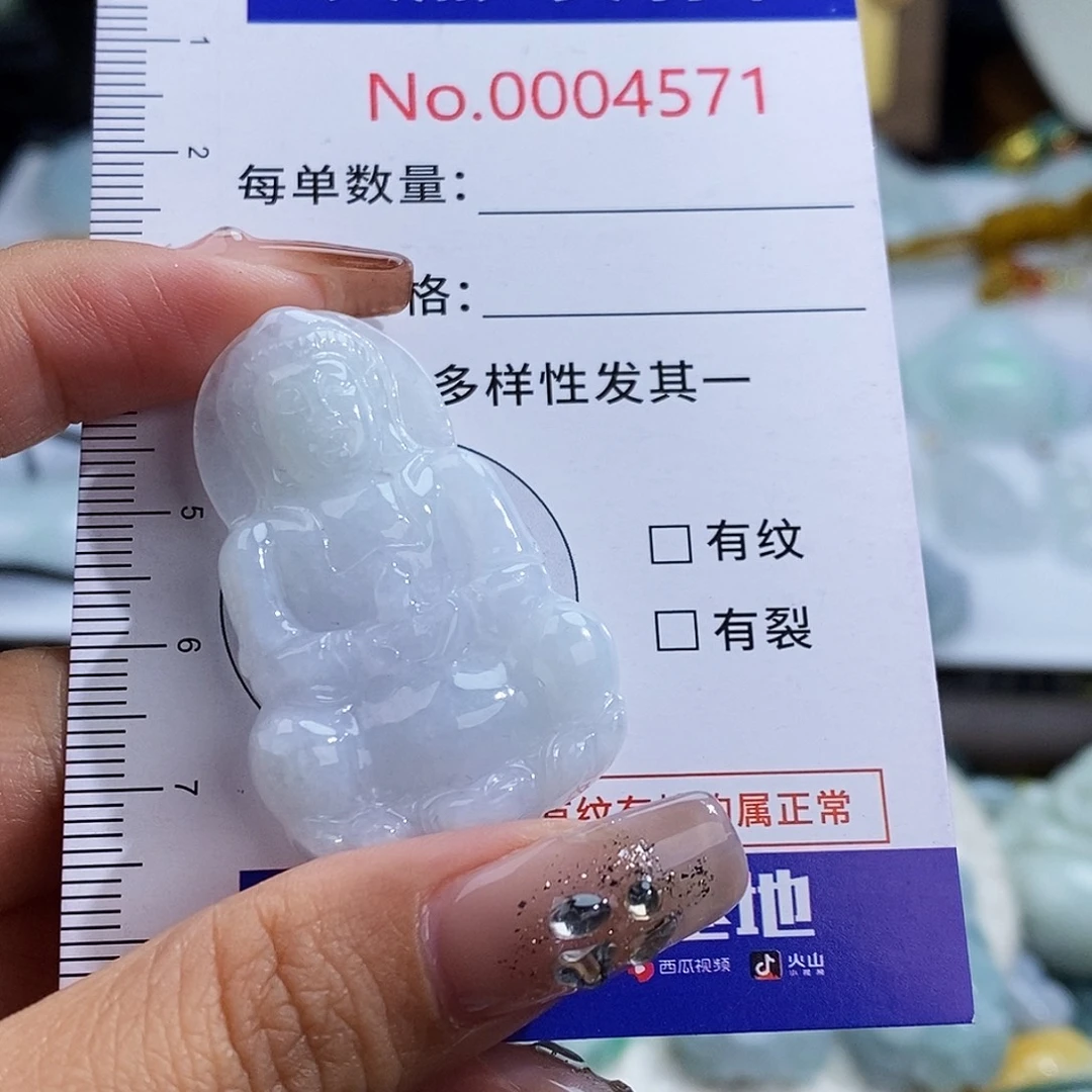 翡翠未镶嵌颈饰4571