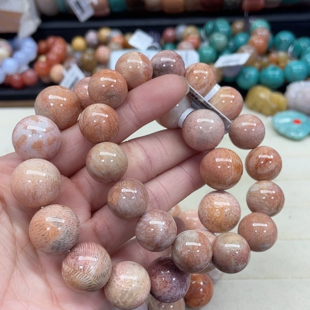 未镶嵌手串硅化珊瑚（珊瑚玉）凌706