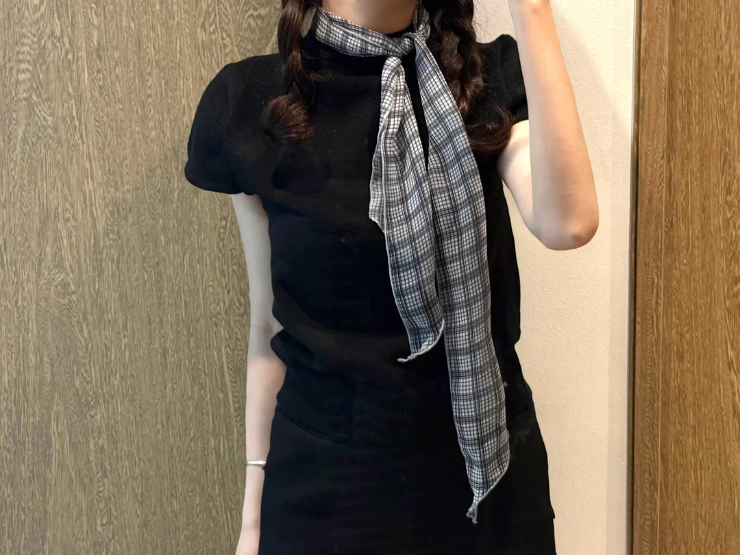 Oness春日依语<絮语格间>格纹丝巾