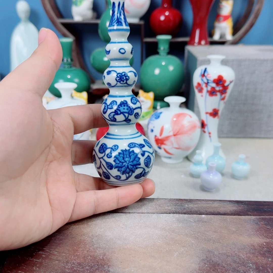 陶瓷手工小花器摆件