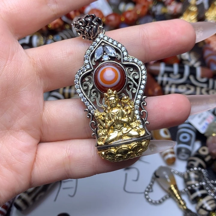 玛瑙/玉髓未镶嵌发一条