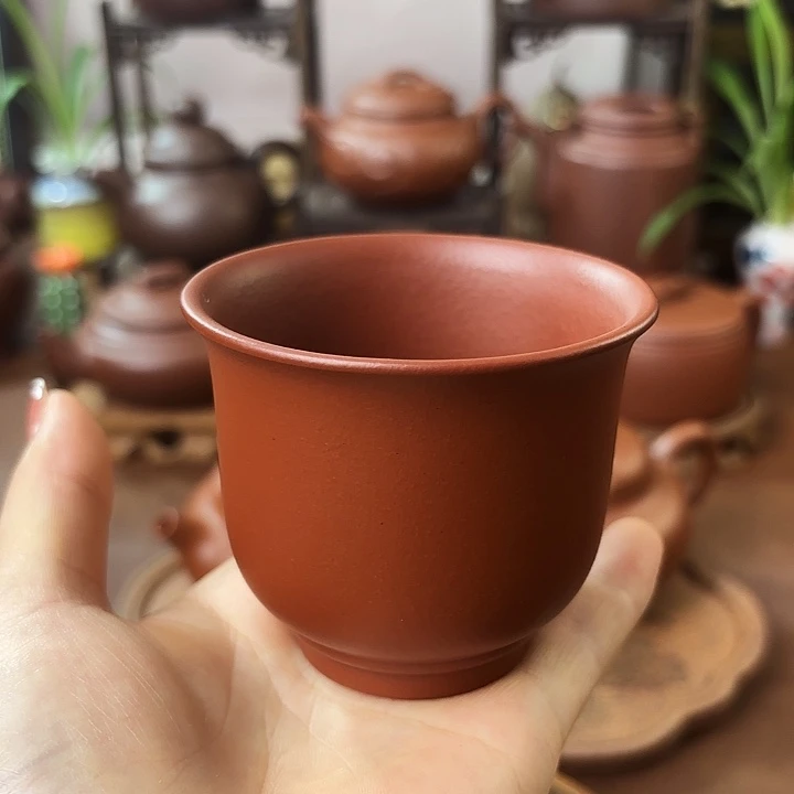 茶杯紫砂主人杯 大红袍 120cc