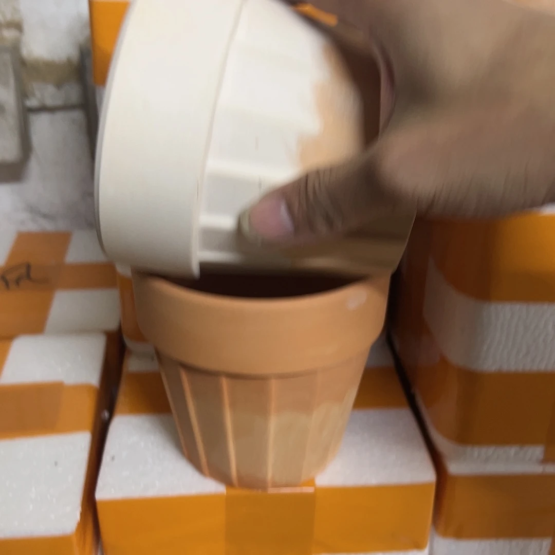 【闪购商品】红陶卡布奇诺风琴12口11高2个【微瑕】