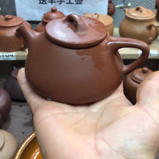 紫砂茶壶小红泥趣飘190豪升