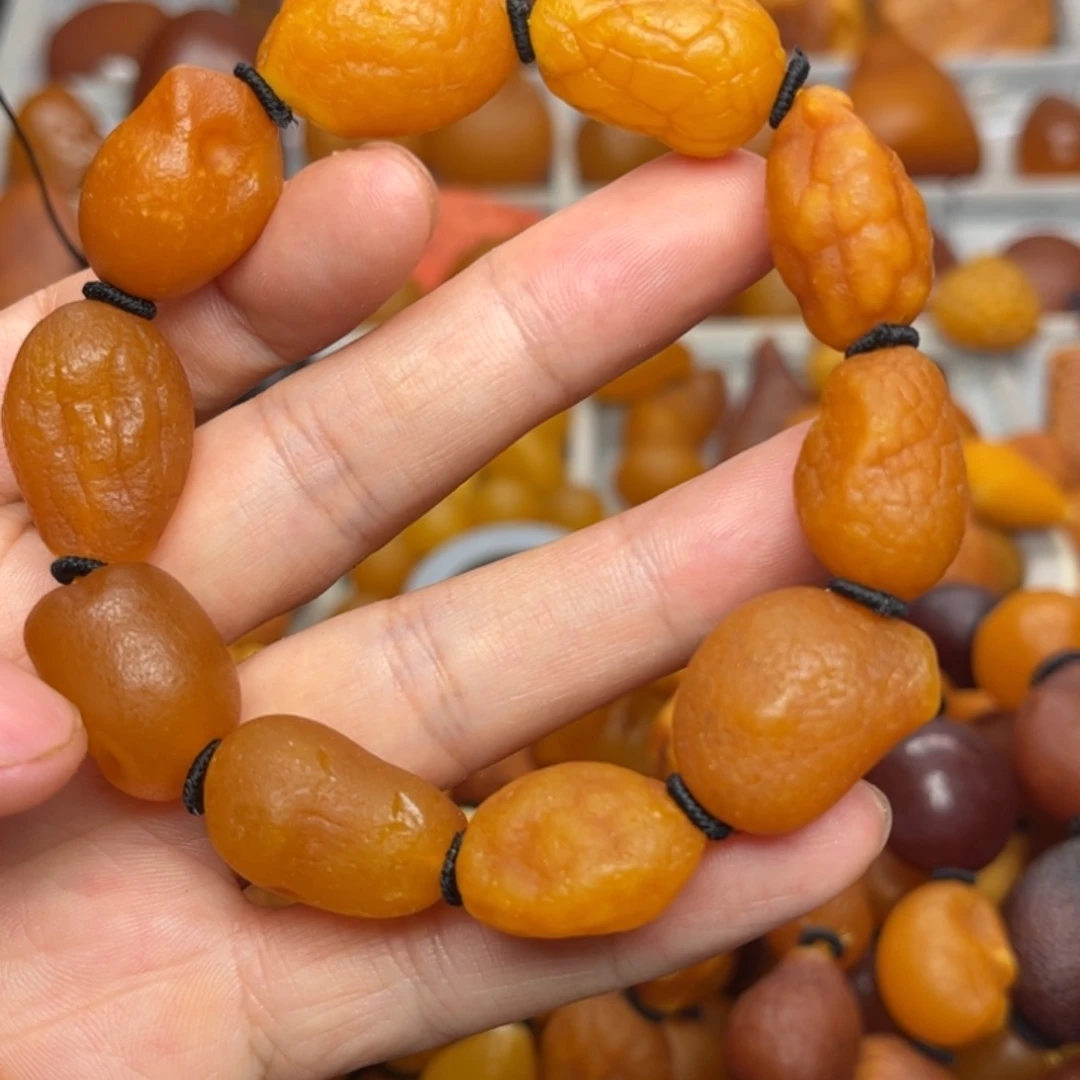 未镶嵌琥珀裸石天然蜜蜡手串