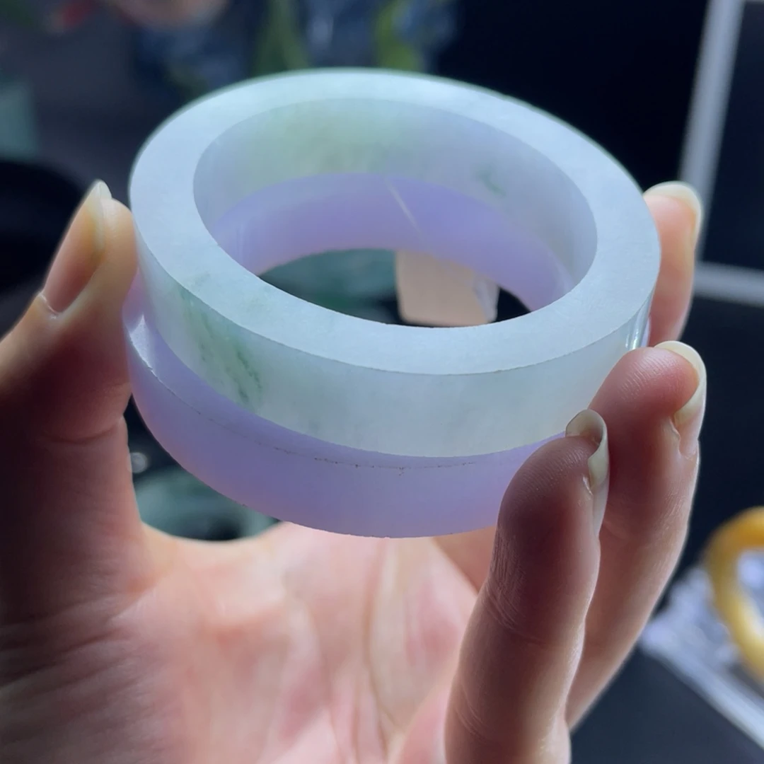 定制翡翠未镶嵌天然翡翠A货手镯