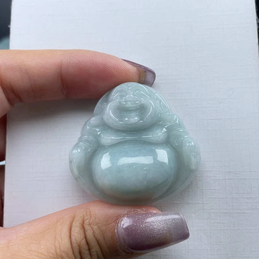 翡翠未镶嵌颈饰38尺寸佛公厚装