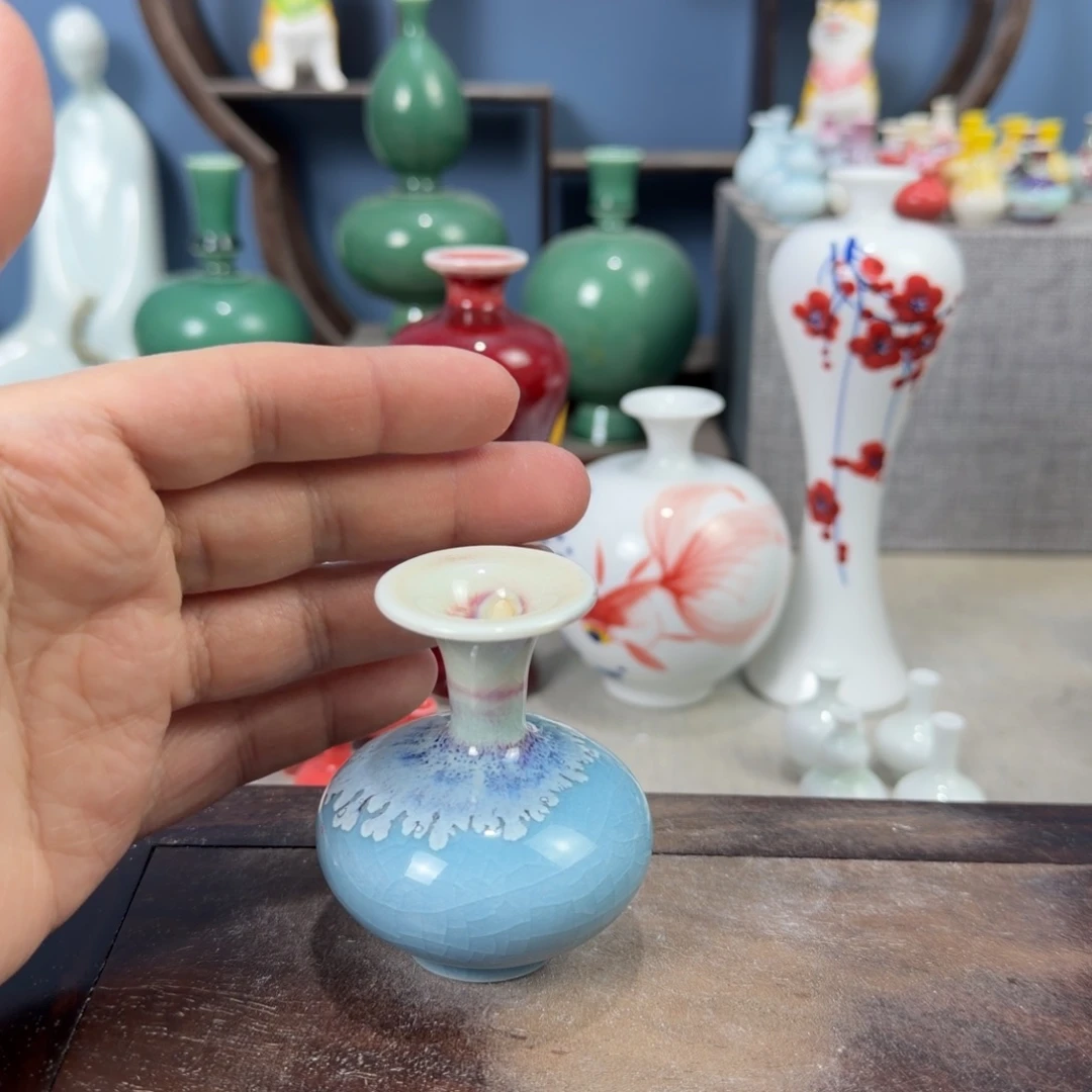 陶瓷手工小花器摆件