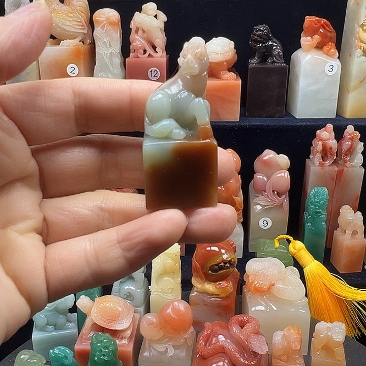 寿山石印石寿山石手工雕刻