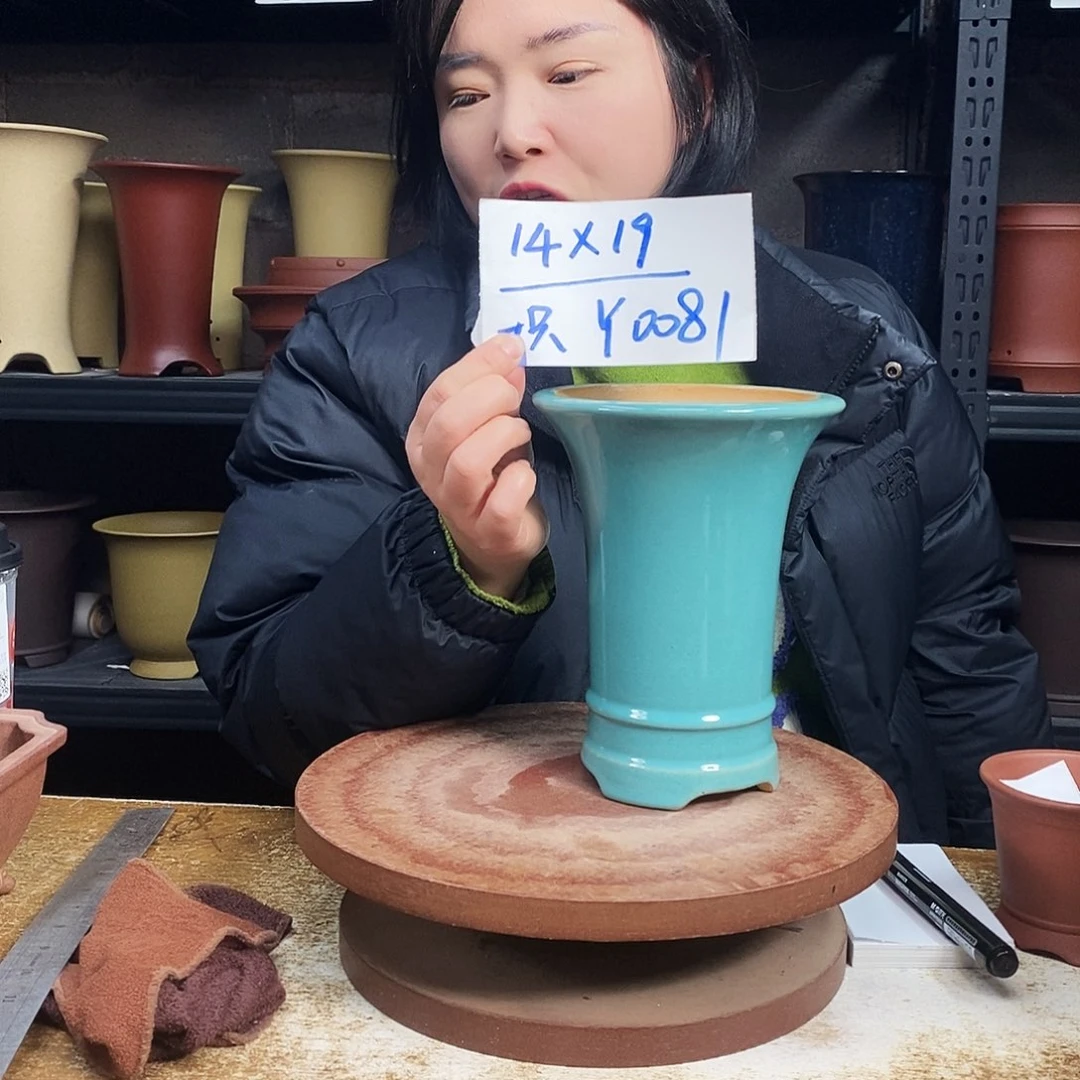 紫砂紫砂花盆一只Y0081