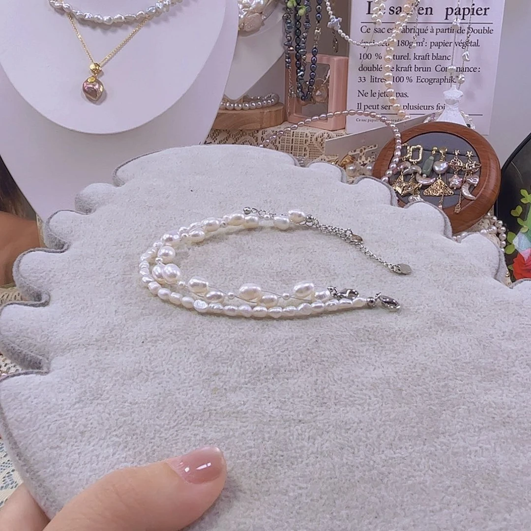 淡水珍珠手绳银S925镶嵌