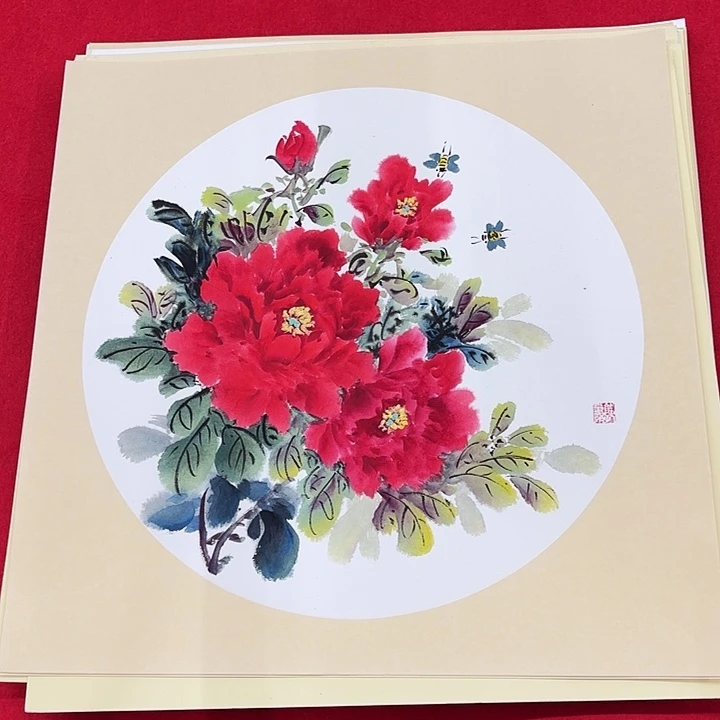 国画花鸟等图案和50.50