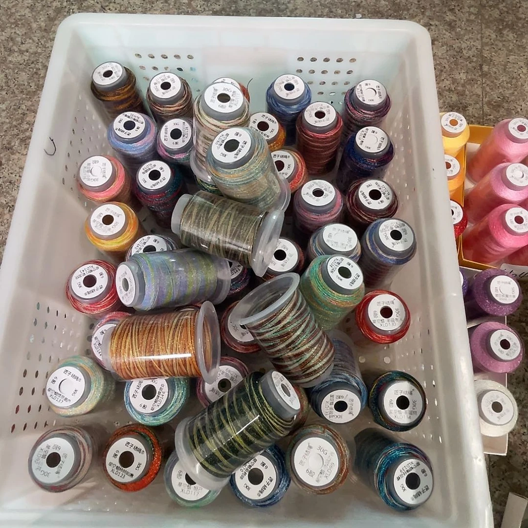 聚酯纤维6股30克星空段染蜡线49色