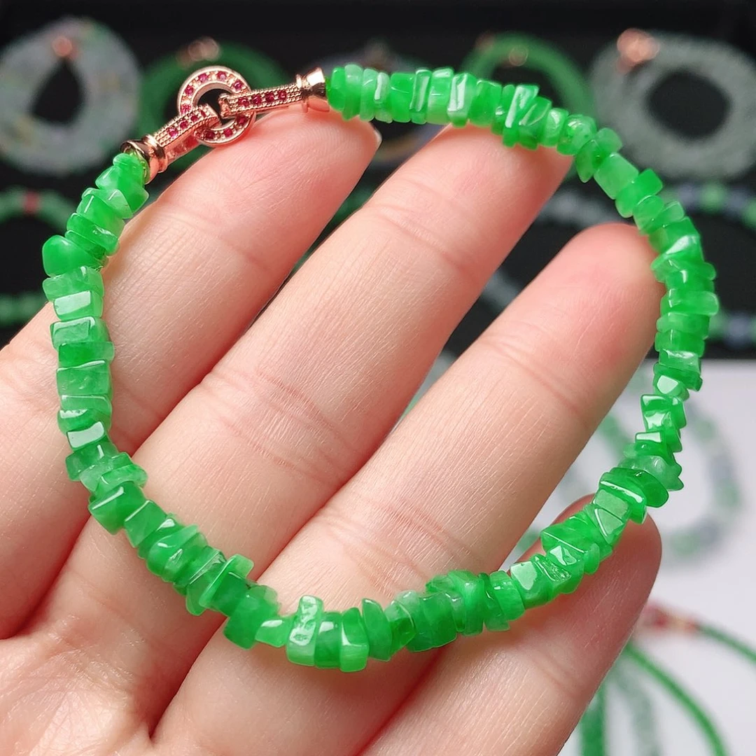 翡翠未镶嵌手链翡翠