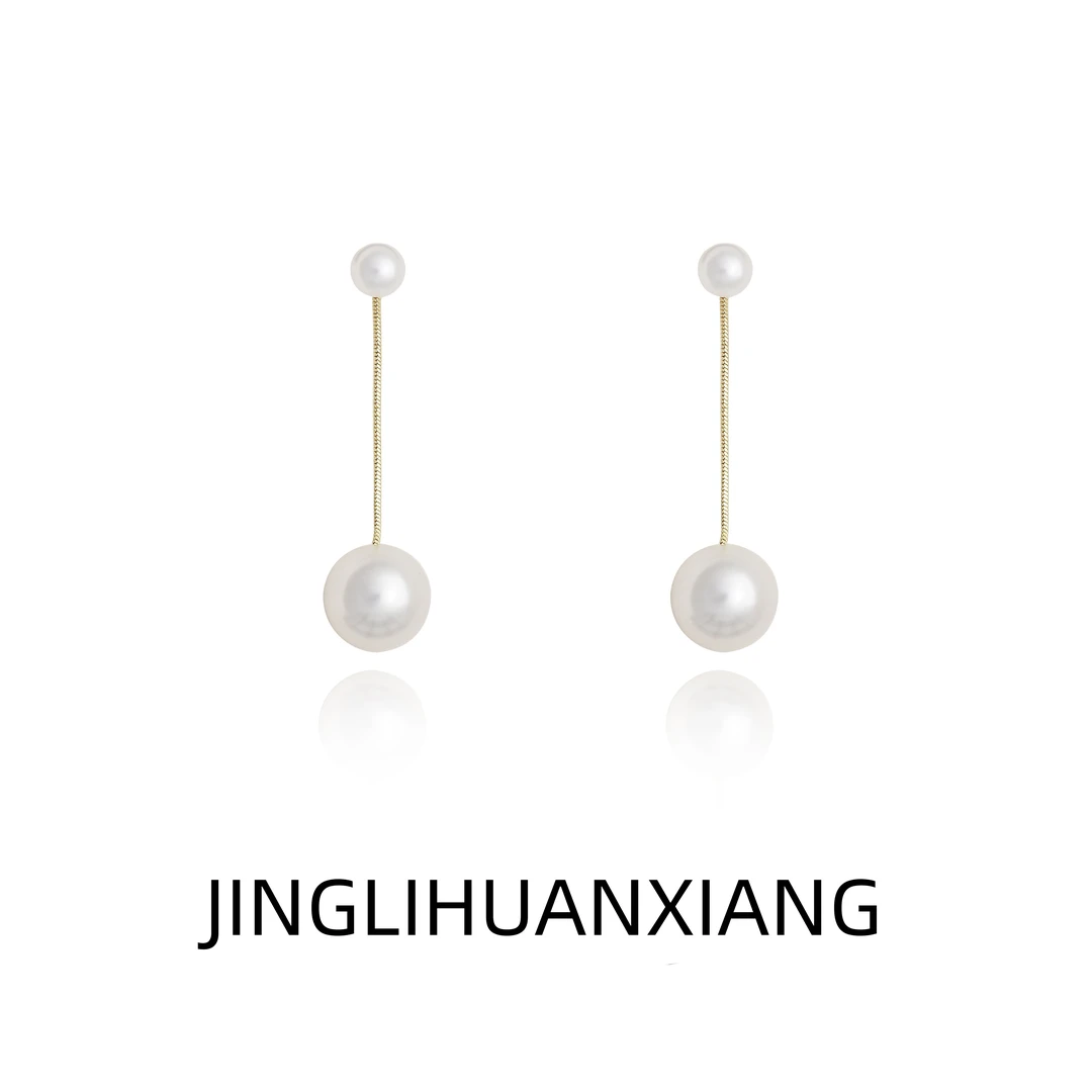 合金耳饰 C-332一款两戴耳环气质可爱百搭小众精致小巧白色