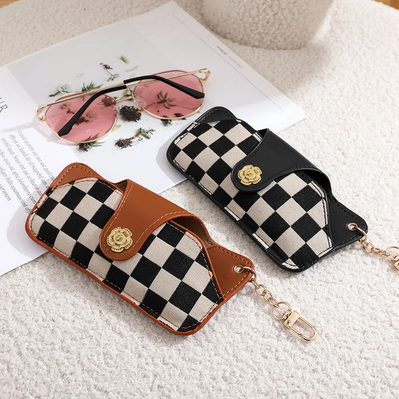 太阳眼镜包女挂件复古便携式眼镜盒男高档近视墨镜夹收纳袋保护套