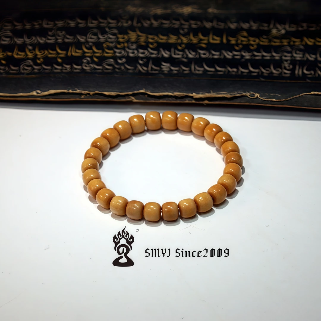 原生态龙脊高档老型桶珠手串