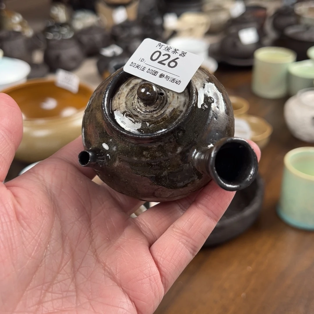 满***_026南蛮苏打柴烧侧把壶