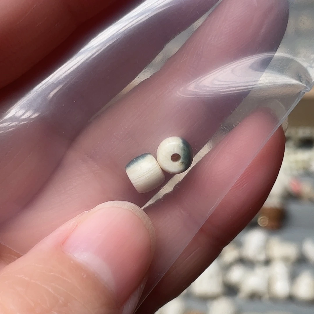 捉***巴猛犸象牙手串/手链/手镯兰眼一对