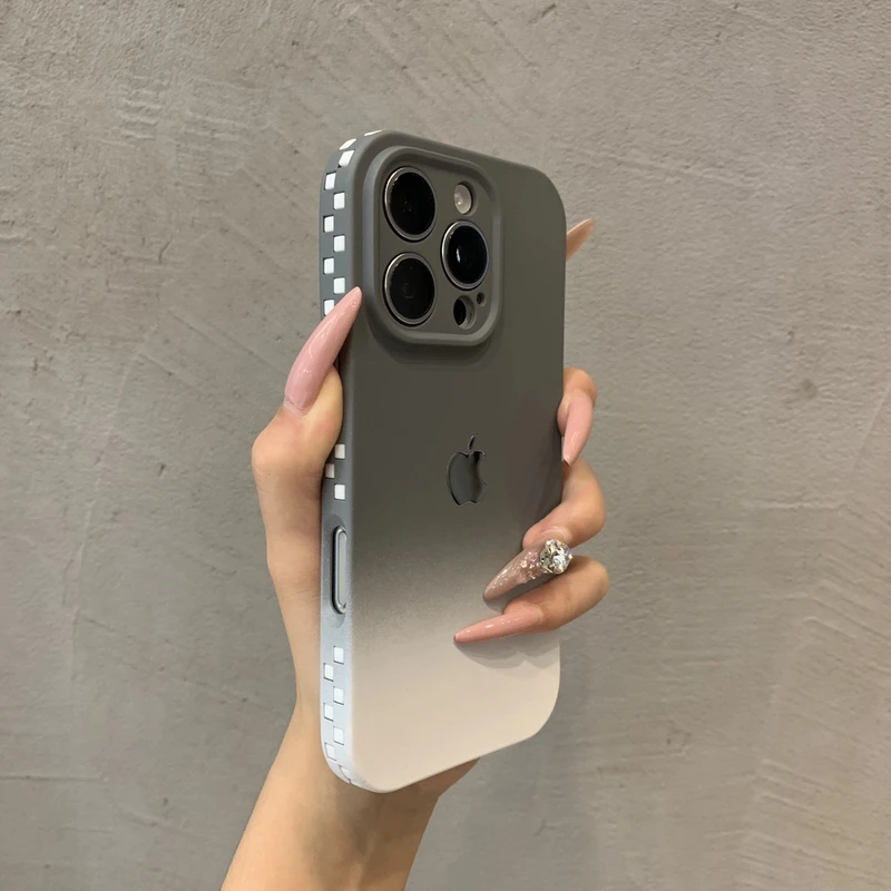 新款高级纯色肤感适用17苹果手机壳iPhone小配件promax简约女13软