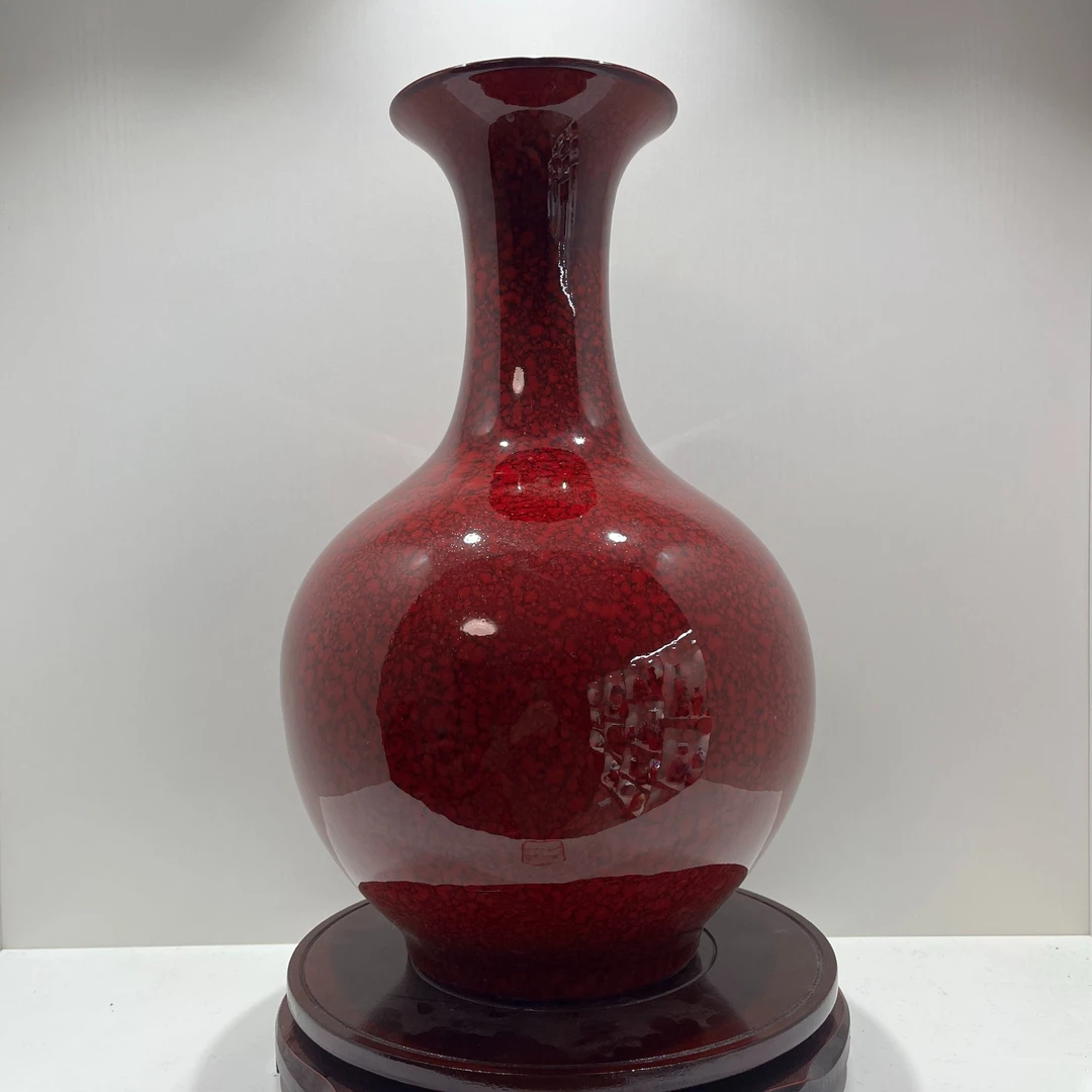 景德镇陶瓷水晶釉赏瓶