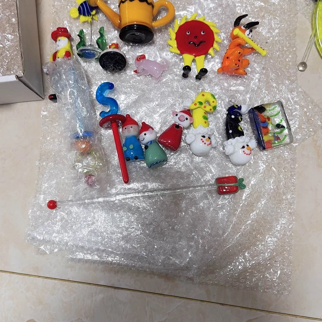 琉璃手工艺品柳*摆件
