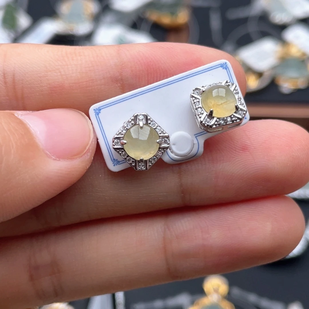 翡翠银S925镶嵌戒指1111