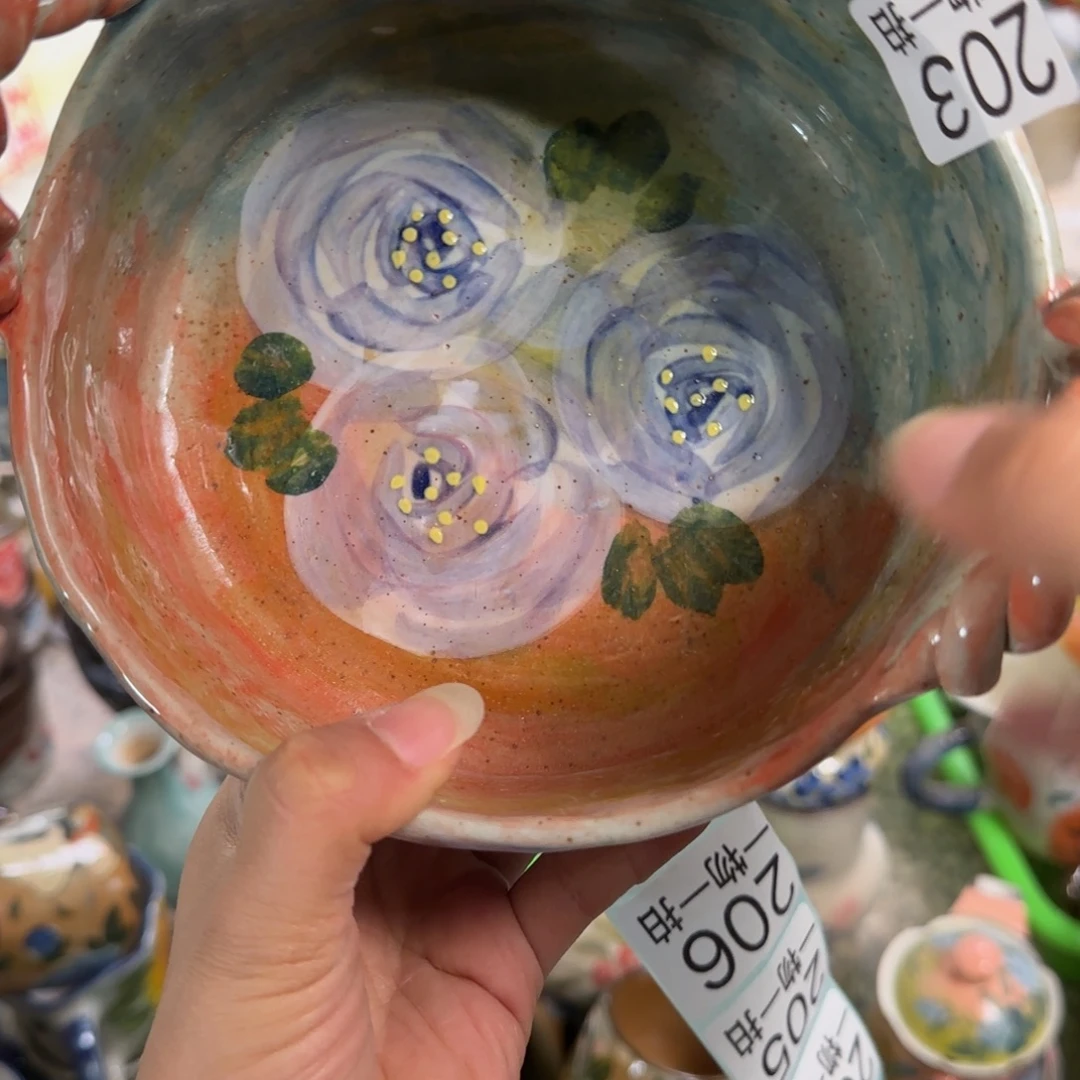 景德镇釉下彩陶瓷微瑕203