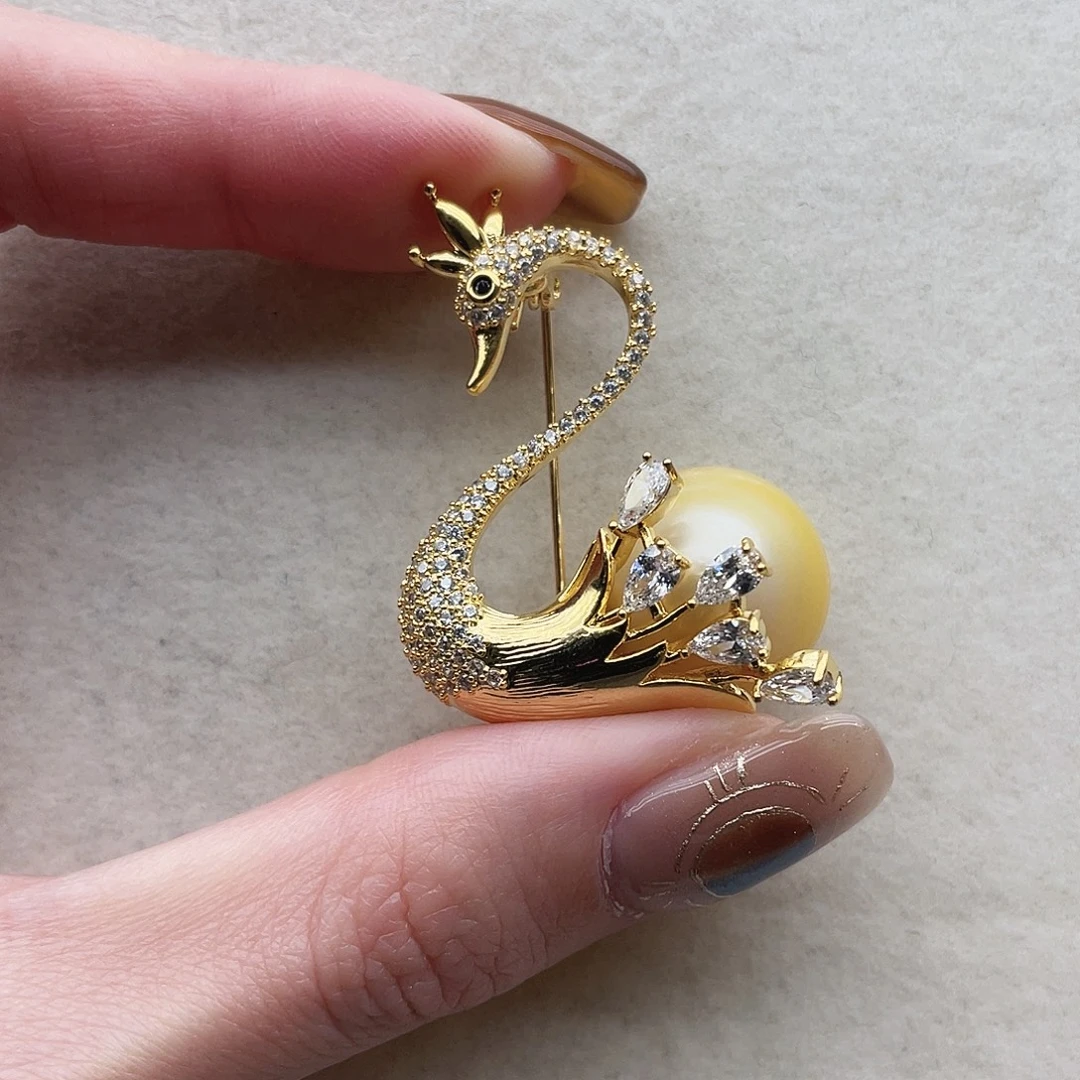 胸针10海水珍珠未镶嵌