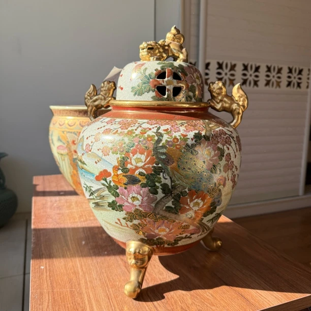 老萨摩烧超大香炉