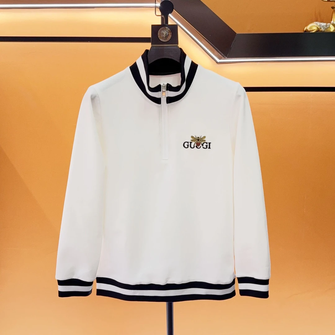 2025网红爆款新款卫衣3D刺绣时尚套头半开领长袖百搭休闲潮流