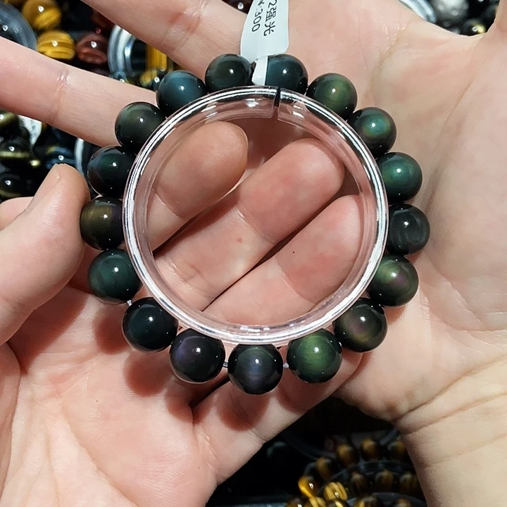 m***y黑曜岩未镶嵌手串