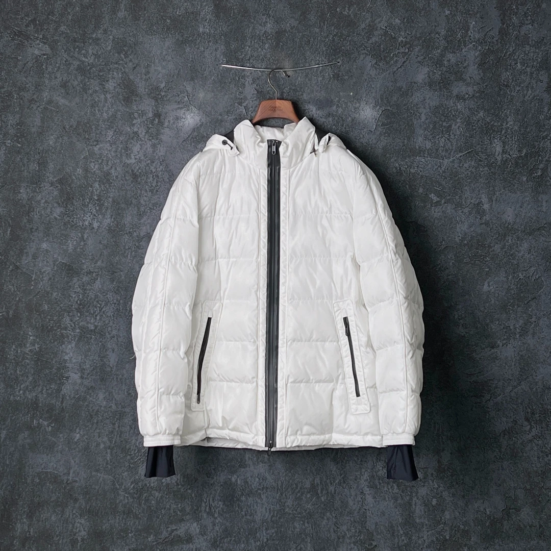 ERMENEGILDO ZEGNA EZ杰尼亚羊毛可拆卸帽棉服外套VZ020ZZJ151N00