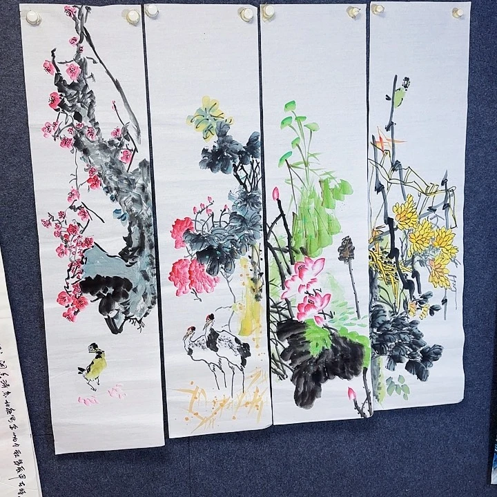 国画国画花鸟画作品