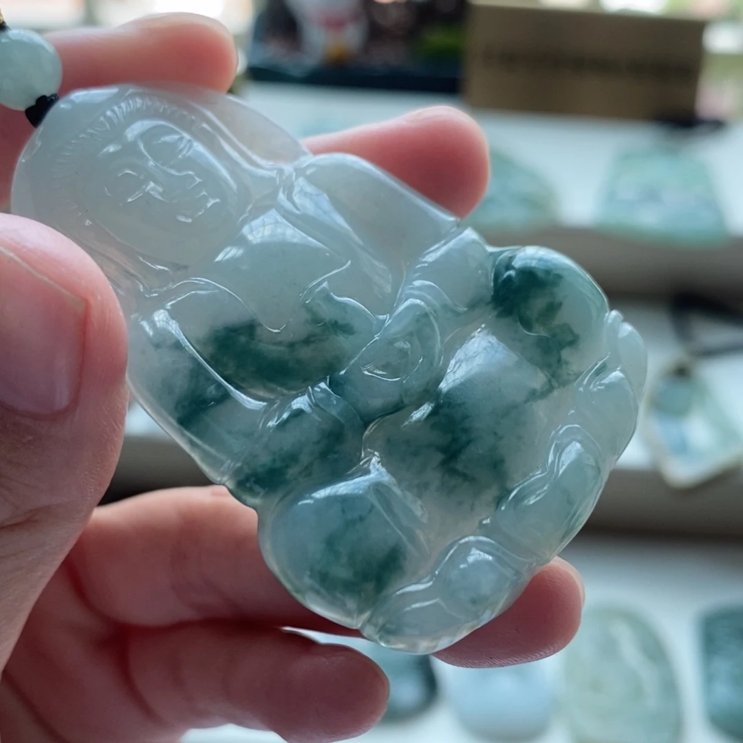 【闪购商品】颈饰未镶嵌翡翠夏***瓜天然缅甸A货翡翠