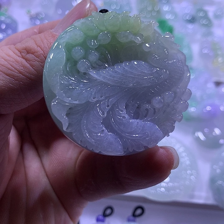 翡翠未镶嵌颈饰天然翡翠A货吊坠