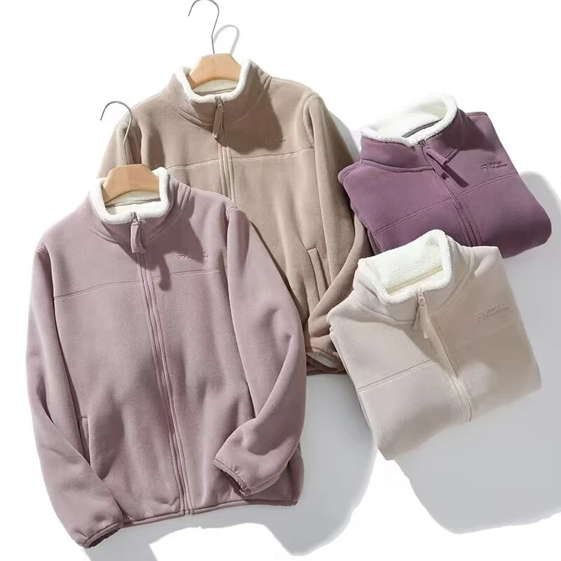 2025大码短外套外套保暖立领连帽秋冬女加绒加厚外套8579