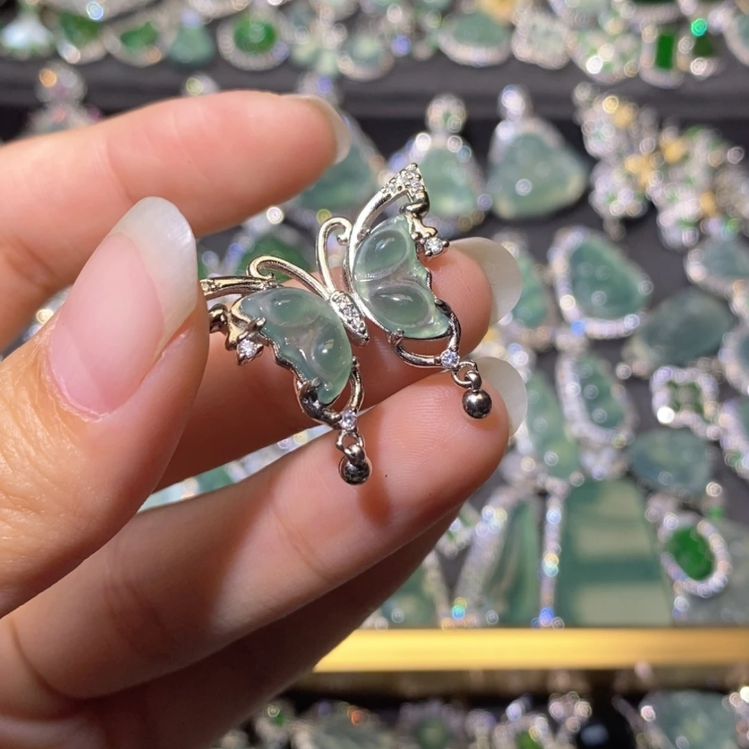 翡翠未镶嵌颈饰天然