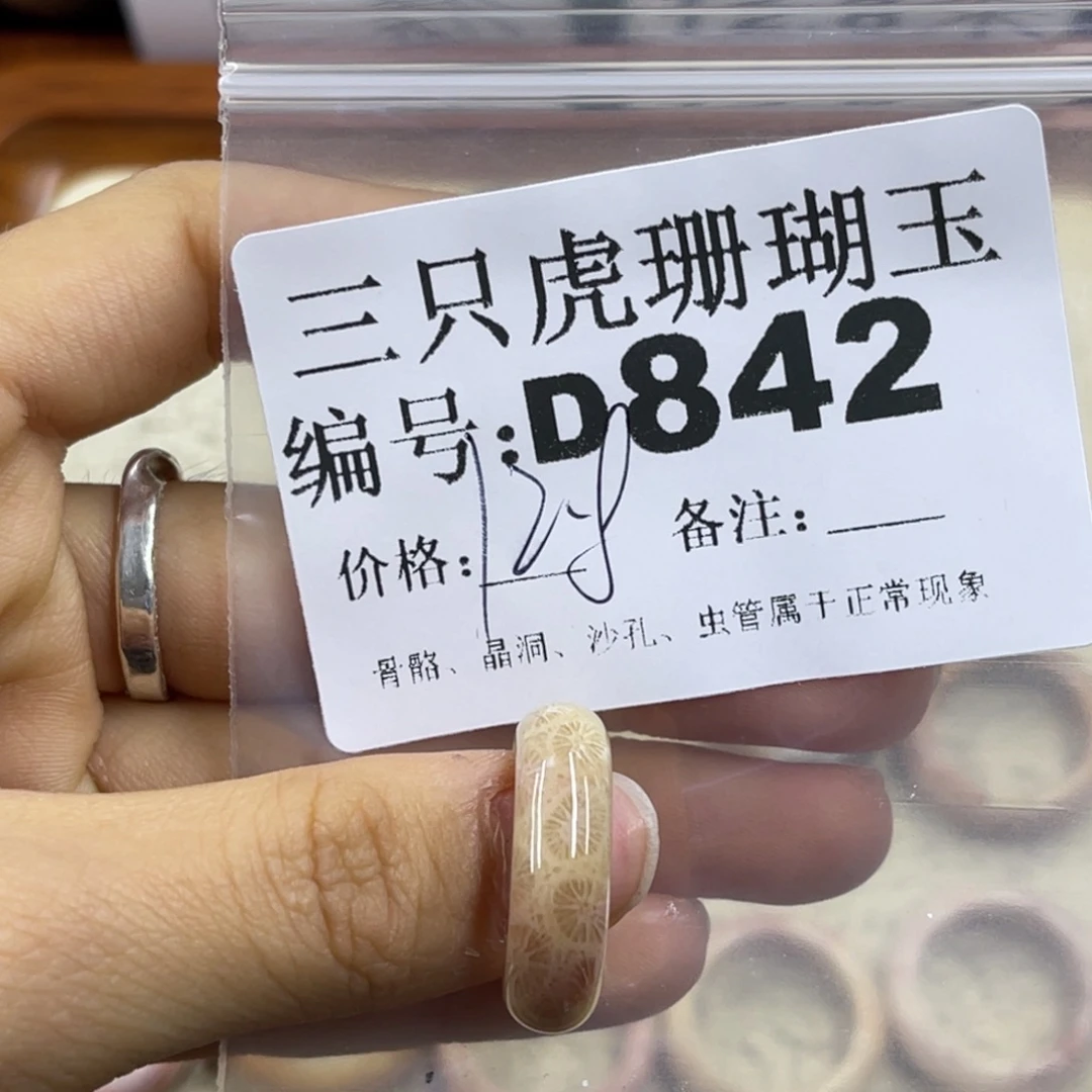 用***糖硅化珊瑚（珊瑚玉）未镶嵌h