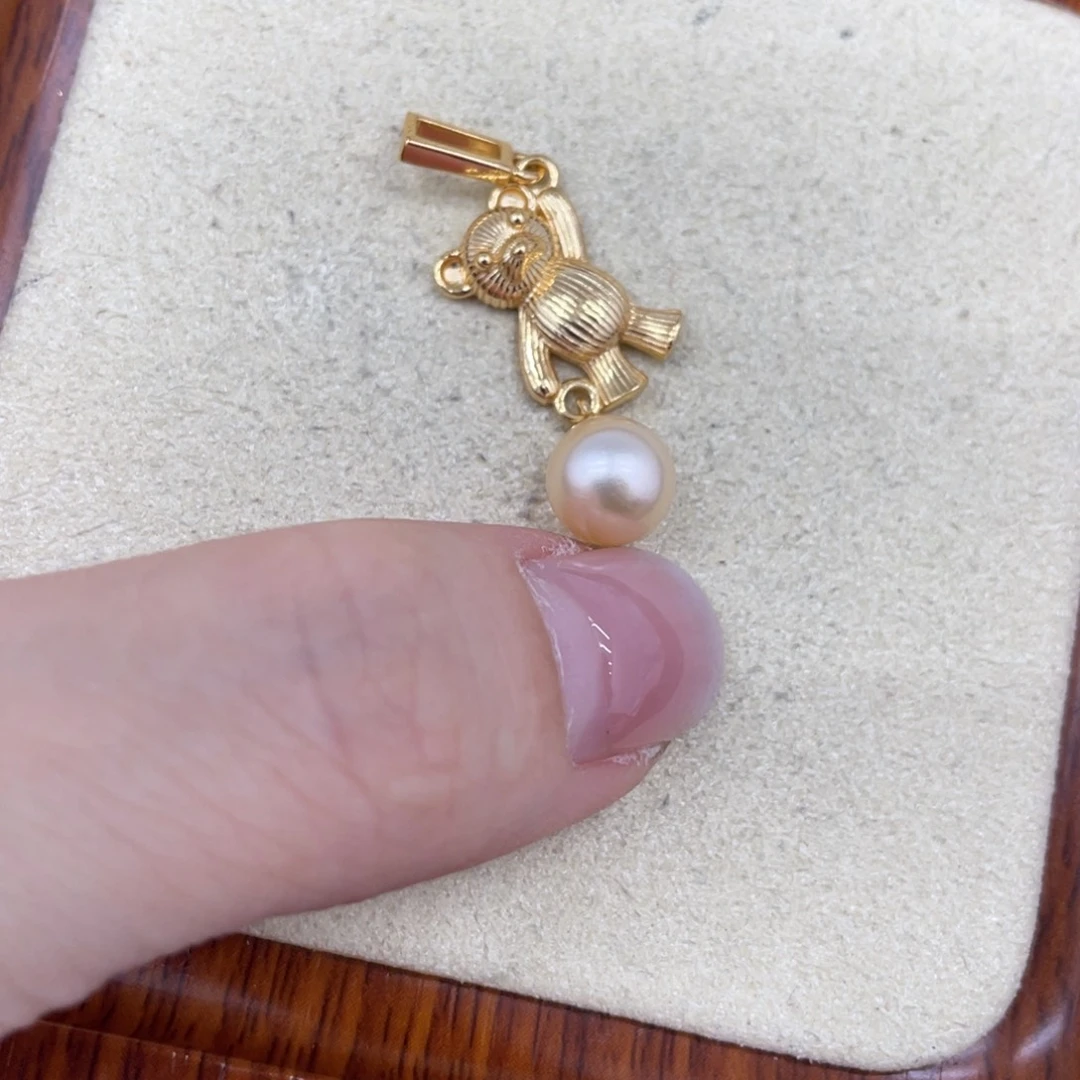 海水珍珠银S925镶嵌颈饰