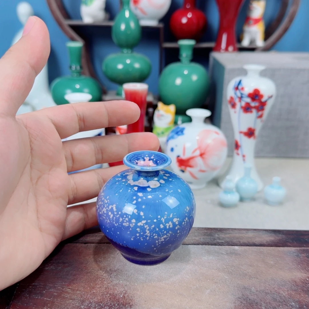 陶瓷手工小花器摆件